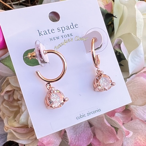 NWT! Kate Spade Crystal Drop Earrings - Picture 4 of 8